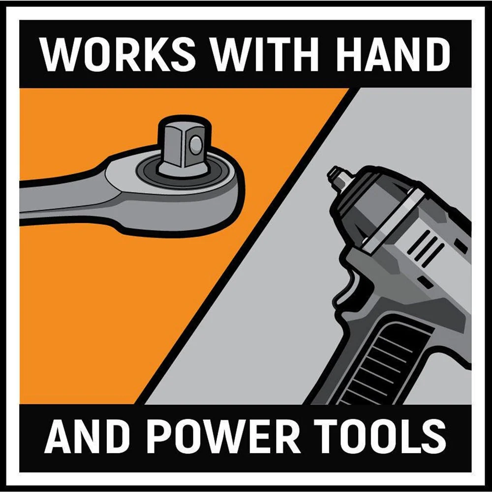 GearWrench 84783 15 Pc. 1/4" & 3/8" Drive Bolt Biter Impact Extraction Socket Set - Image 7